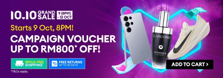 Laz 10 - 1010 Grand Sale Campaign Voucher RM800 Off