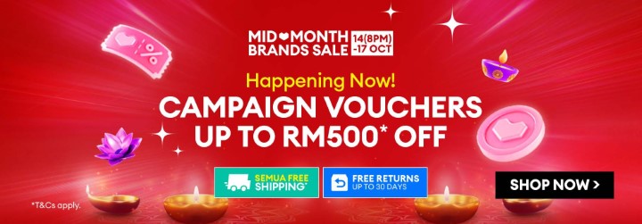 Laz 10 - 1417 - Mid Month Brands Sale Campaign Vouchers RM500 Off