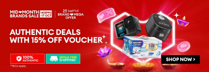 Laz 10 - 1417 - Mid Month Brands Sale LazMall Brand Mega Offer Authentic Deals
