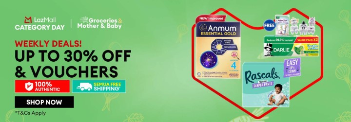 1129 - LazMall Category Day Weekly Deals Groceries Mother Baby