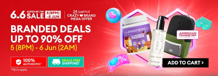 66-0508 Super Wow Sale LazMall Branded Deals Amazin Graze American Tourister Bobbi Brown