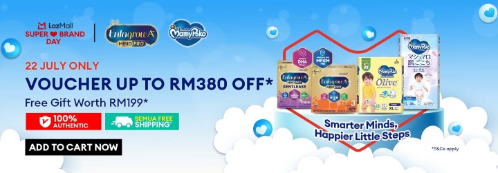 722 - LazMall Super Brand Day Enfagrow MamyPoko