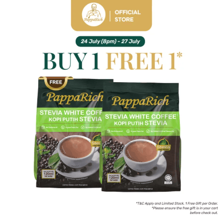 PappaRich Stevia White Coffee 28g x 12 Sticks